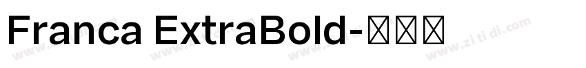 Franca ExtraBold字体转换